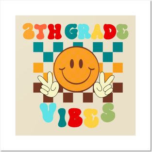 second grade vibes funny back to school Posters and Art